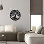 Wallity Tree Accesorio de Pared Metálico Negro